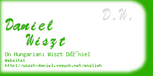 daniel wiszt business card